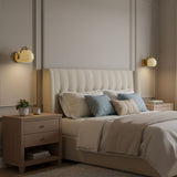 Art Deco Rippled Globe Glass Wall Sconce 1-Light