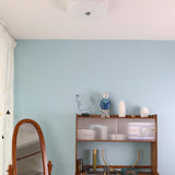 Art Deco Vintage Round Glass Ceiling Light 1-Light