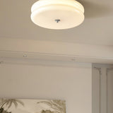 Art Deco Vintage Round Glass Ceiling Light 1-Light