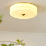 Art Deco Vintage Round Glass Ceiling Light 1-Light