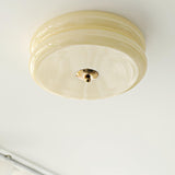 Art Deco Vintage Round Glass Ceiling Light 1-Light