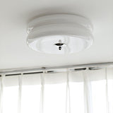 Art Deco Vintage Round Glass Ceiling Light 1-Light