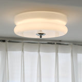 Art Deco Vintage Round Glass Ceiling Light 1-Light