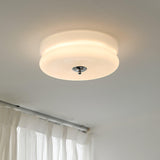 Art Deco Vintage Round Glass Ceiling Light 1-Light