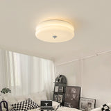 Art Deco Vintage Round Glass Ceiling Light 1-Light