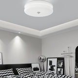 Art Deco Vintage Round Glass Ceiling Light 1-Light