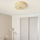 Art Deco Vintage Round Glass Ceiling Light 1-Light