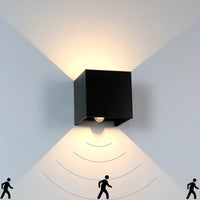 Modern Cube Outdoor Wall Light LED 1-Light