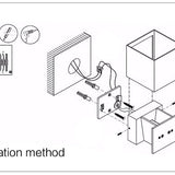 Modern Cube Outdoor Wall Light LED 1-Light