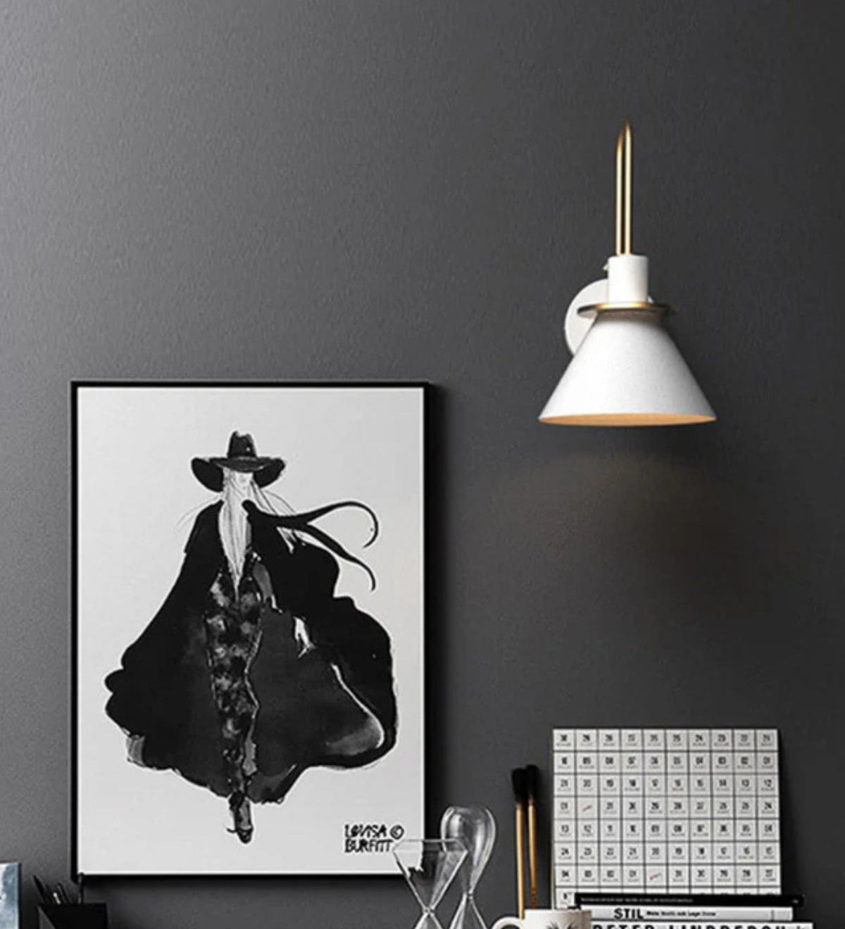 Modern Cone Wall Sconce 1-Light Lasson Living