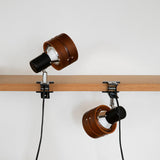 Japanese Solid Wood Round Clip Table Light | 1-Light