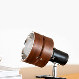 Japanese Solid Wood Round Clip Table Light | 1-Light