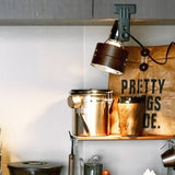 Japanese Solid Wood Round Clip Table Light | 1-Light