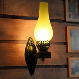 Vintage Glass Kerosene Style LED Wall Sconce | 1-Light