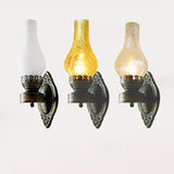 Vintage Glass Kerosene Style LED Wall Sconce | 1-Light