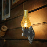 Vintage Glass Kerosene Style LED Wall Sconce | 1-Light
