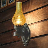Vintage Glass Kerosene Style LED Wall Sconce | 1-Light