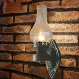 Vintage Glass Kerosene Style LED Wall Sconce | 1-Light
