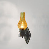 Vintage Glass Kerosene Style LED Wall Sconce | 1-Light