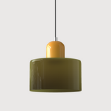 Bauhaus Glass Cylinder Pendant Light LED 1-Light
