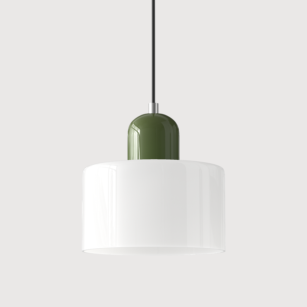 Bauhaus Glass Cylinder Pendant Light LED 1-Light