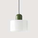 Bauhaus Glass Cylinder Pendant Light LED 1-Light