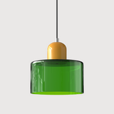 Bauhaus Glass Cylinder Pendant Light LED 1-Light