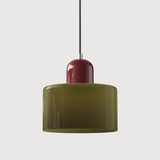 Bauhaus Glass Cylinder Pendant Light LED 1-Light