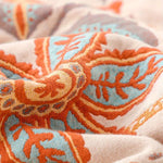 Rustic Floral Boho Blanket | 100% Cotton Floral Blanket Lasson Living