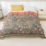 Autumn Leaf Boho Reversible Blanket Lasson Living