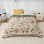 Autumn Leaf Boho Reversible Blanket Lasson Living