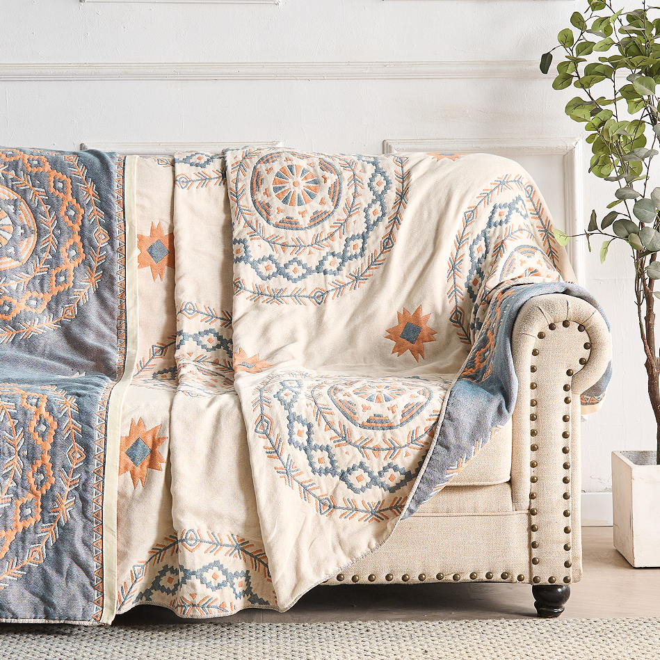 Serene Mandala | Cotton Throw Blanket Lasson Living