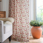 Floral Tasseled Soft Cotton Curtain Lasson Living