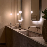 Minimalist Brass Globe Glass Pendant 1-Light