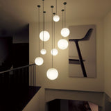 Minimalist Brass Globe Glass Pendant 1-Light