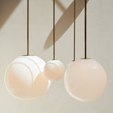 Minimalist Brass Globe Glass Pendant 1-Light