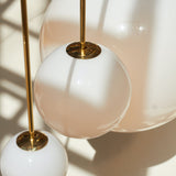 Minimalist Brass Globe Glass Pendant 1-Light