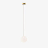 Minimalist Brass Globe Glass Pendant 1-Light