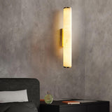 Modern Alabaster Tube LED Wall Sconce 1-Light