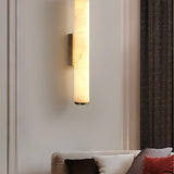 Modern Alabaster Tube LED Wall Sconce 1-Light
