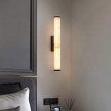 Modern Alabaster Tube LED Wall Sconce 1-Light