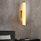 Modern Alabaster Tube LED Wall Sconce 1-Light