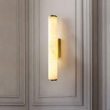 Modern Alabaster Tube LED Wall Sconce 1-Light