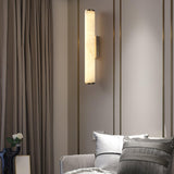 Modern Alabaster Tube LED Wall Sconce 1-Light