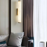 Modern Alabaster Tube LED Wall Sconce 1-Light