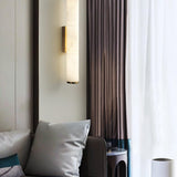 Modern Alabaster Tube LED Wall Sconce 1-Light