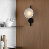 Nordic Round Glass Wall Sconce LED 1-light