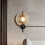 Nordic Round Glass Wall Sconce LED 1-light