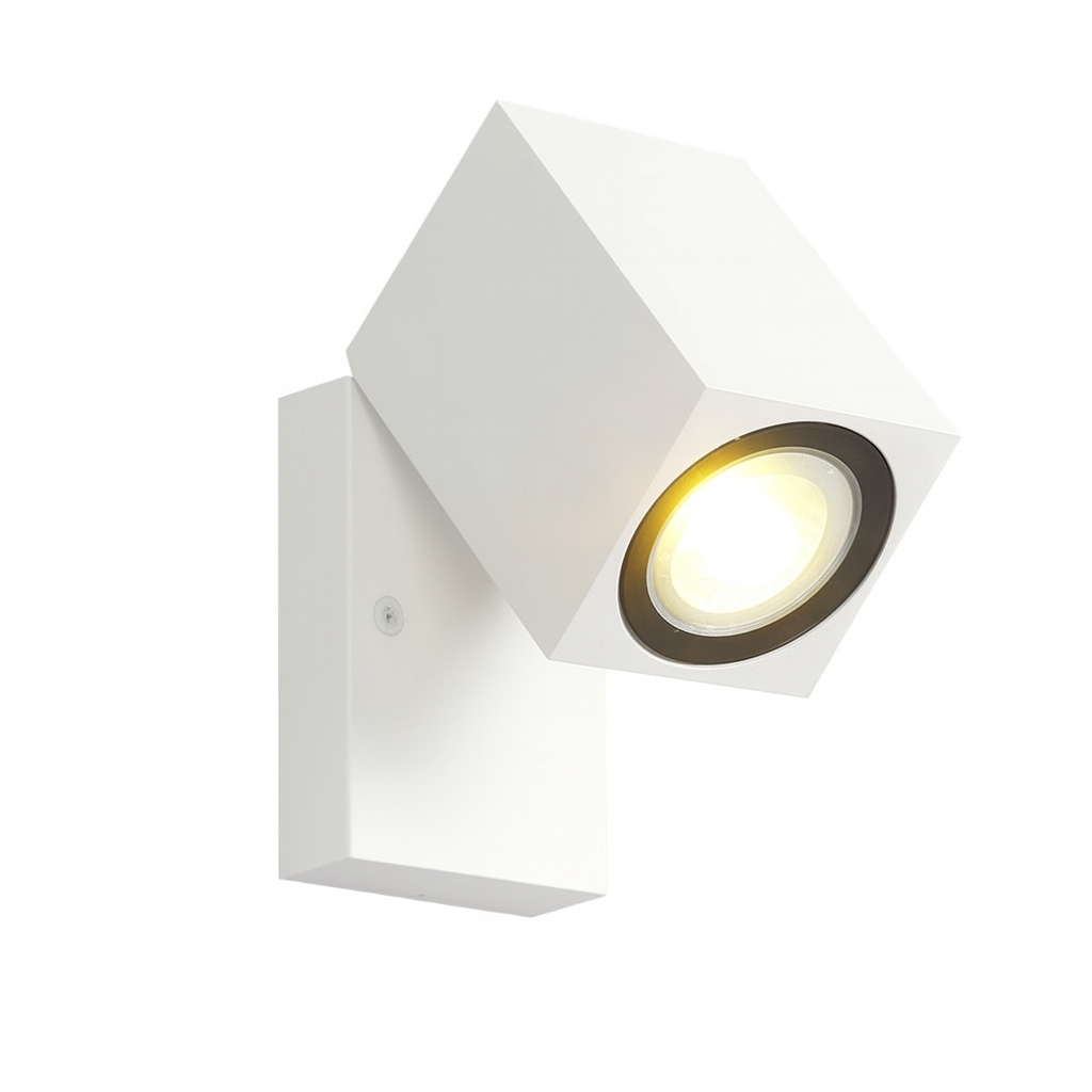 Modern Square Adjustable LED Outdoor Wall Sconce 1-Light
