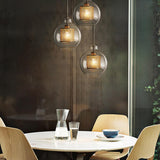 Modern Capsule Perforated Glass Pendant Light 1-Light
